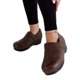 Sapatos com plataforma Montoro castanhos marrom