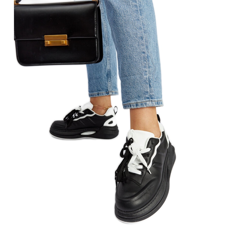 Tênis Galdino preto e branco