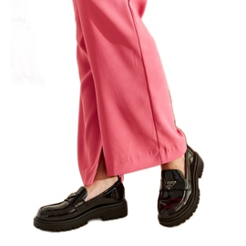 Mocassins envernizados pretos Teri