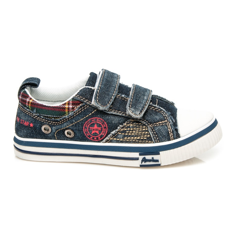 American Club tênis jeans para menino azul