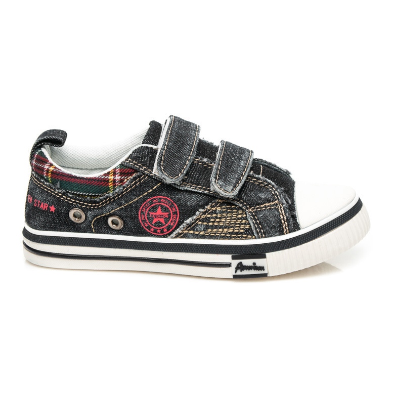 American Club tênis jeans para menino preto