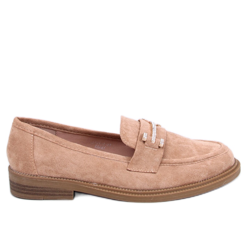 Mocassins femininos Ferdis Khaki bege
