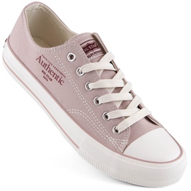 Tênis feminino com cadarço Big Star NN274239 rosa
