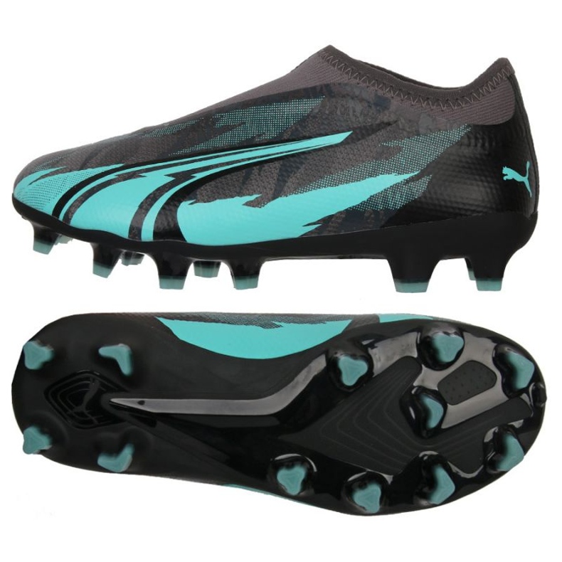 Tênis Puma Ultra Match Ll Rush FG/AG Jr 107832-01 preto