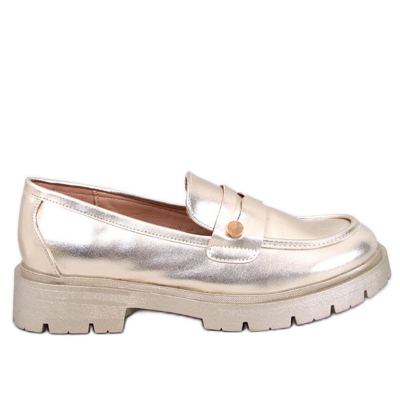 Mocassins plataforma Sidney Gold dourado