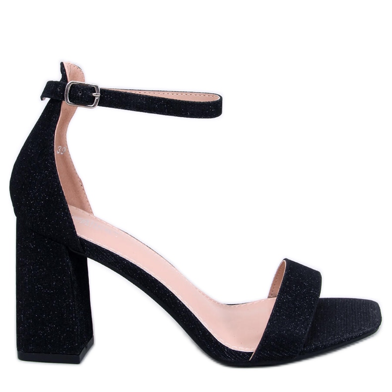 Sandálias pretas de salto alto Daves preto