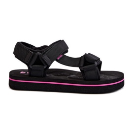 Sandálias com plataforma feminina Lee Cooper LCW-24-05-2751L pretas preto