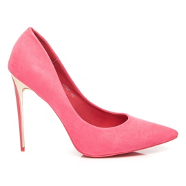 Seastar Bombas de camurça no calcanhar rosa