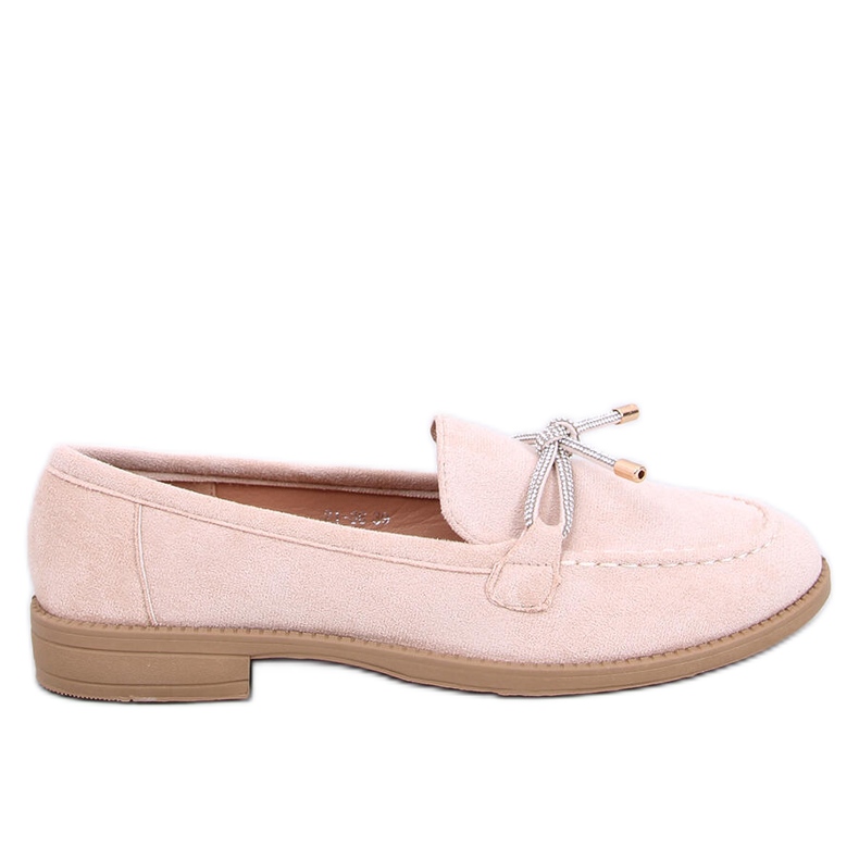 Mocassins femininos de camurça Saras Beige bege