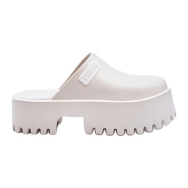 Chinelos femininos com sola enorme Big Star NN274015 branco Chinelos femininos com sola enorme Big Star NN274015 branco