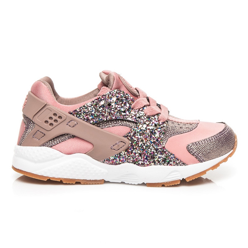 Kylie Tênis rosa com glitter