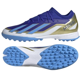 Adidas X Crazyfast League Messi Tf ID0718 sapatos azul