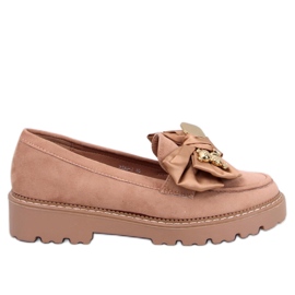 Mocassins Pennsy Camel com ursinho de pelúcia decorativo marrom