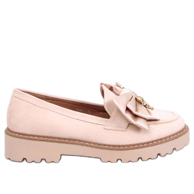 Mocassins Pennsy Beige com ursinho de pelúcia decorativo bege
