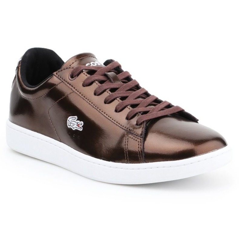Sapatos esportivos femininos Lacoste Carnaby Evo 7-30PW4110DB2 Brown castanho