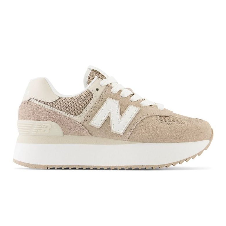 Tênis New Balance W WL574ZSM bege