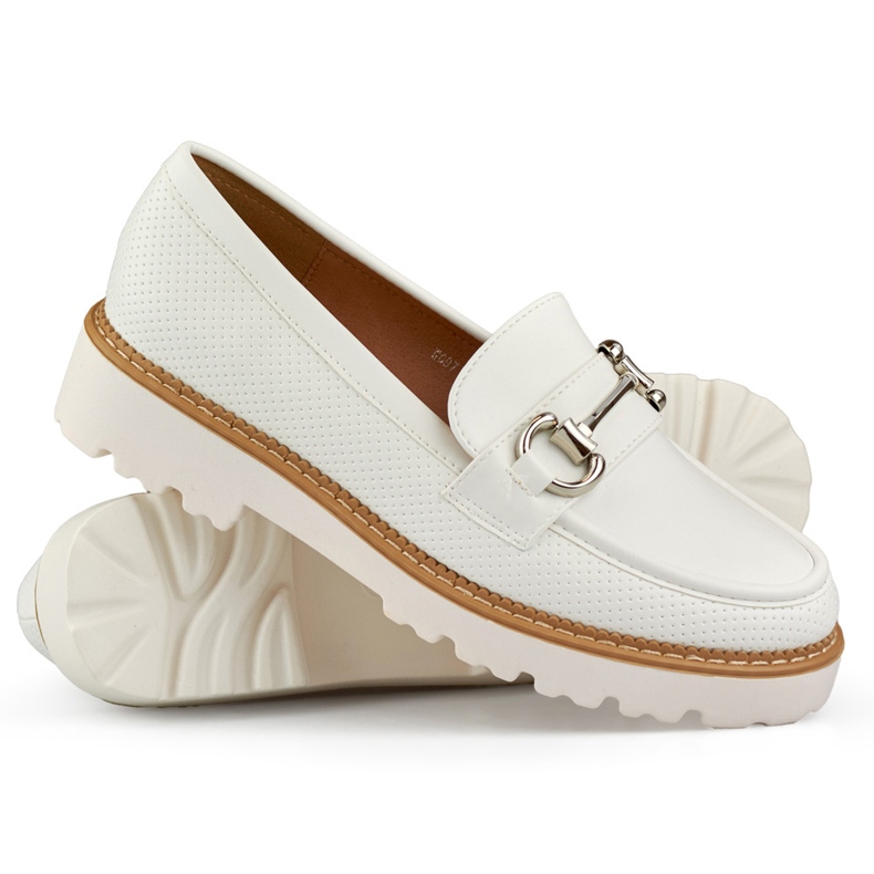 Sapatos plataforma femininos brancos