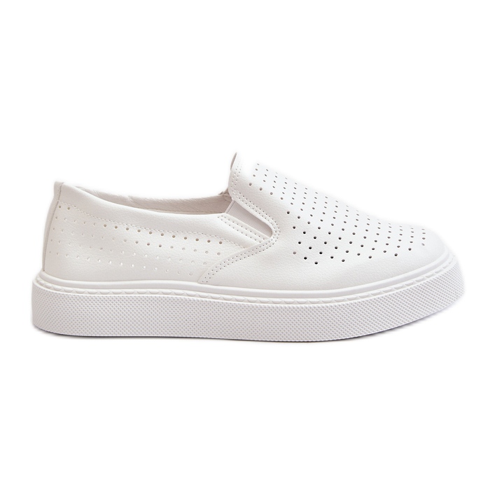 Tênis feminino slip-on aberto branco Echossia branco