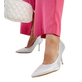 Liena salto alto prateado prata Liena salto alto prateado prata