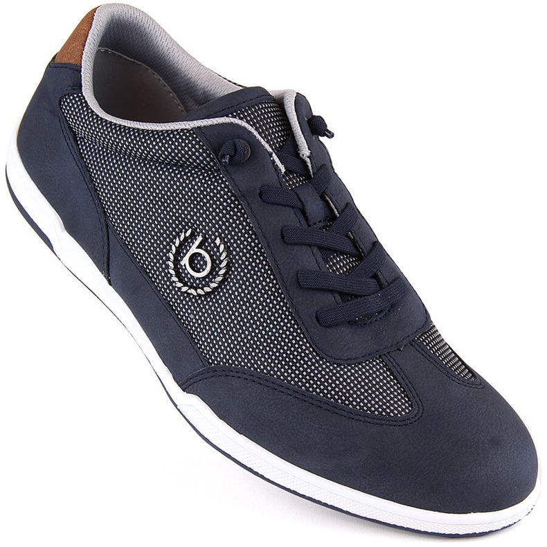 Calçado desportivo masculino confortável, azul marinho Bugatti NN153404