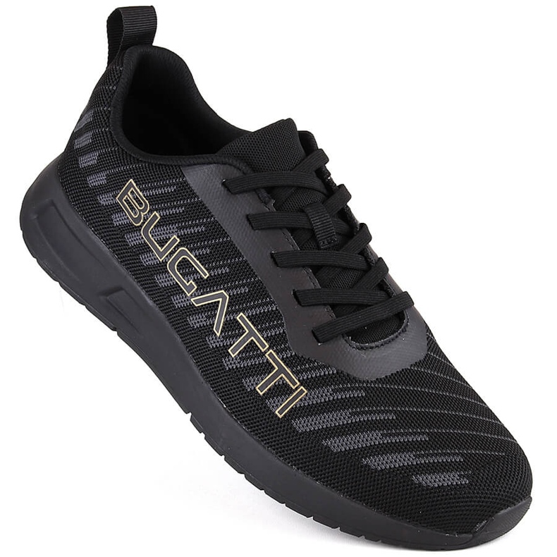 Calçado esportivo masculino confortável preto Bugatti NN153415