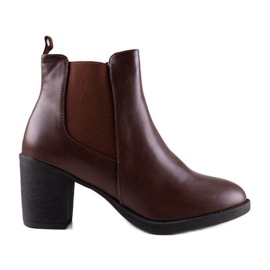 Botins castanhos Classy marrom