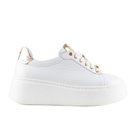 Tênis de couro branco Karino