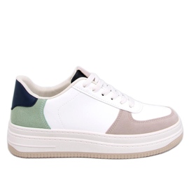 Tênis feminino Everss Khaki branco