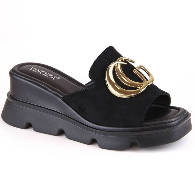 Mulas de cunha Vinceza W 58295 JAN286A preto