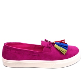 Tênis com franjas Salma Fuchsia rosa