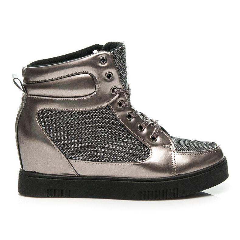 Coura Tênis com cadarço cinza