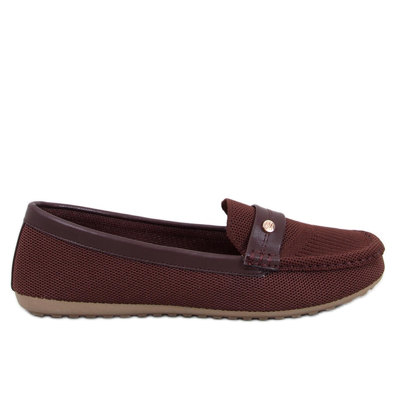 Mocassins femininos macios Yuriko Marrone castanho