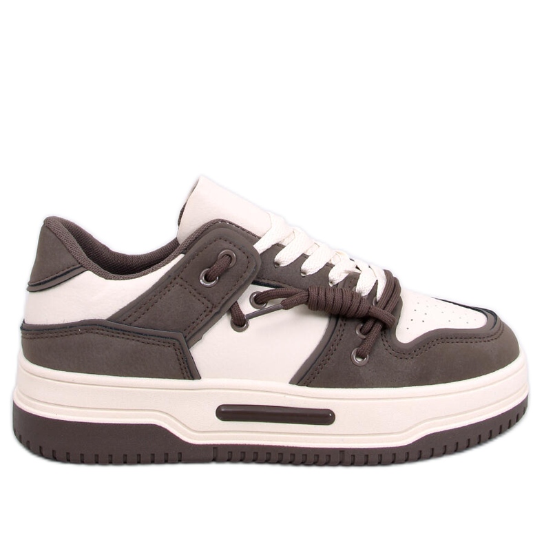 Clavell Coffee Tênis solado alto castanho