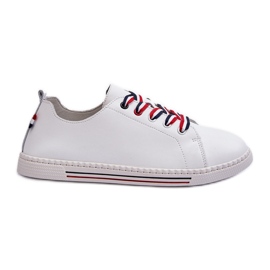 Vinceza Tênis feminino de couro branco Litzy Vinceza Tênis feminino de couro branco Litzy