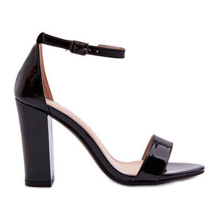 Sandálias pretas de salto alto Thakko preto