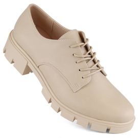 M. DASZYŃSKI Sapatos oxford femininos bege M.Daszyński MR23119-5