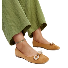 Sapatilhas marrons com laço de Gaillou castanho
