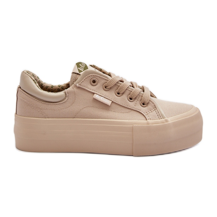 Tênis plataforma feminino Lee Cooper LCW-24-31-2181 Bege