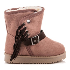 Kylie Botas com franjas rosa