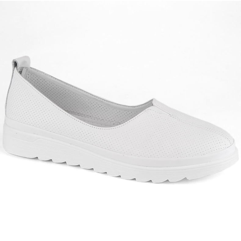 Sapatos femininos de couro branco Filippo DP6163