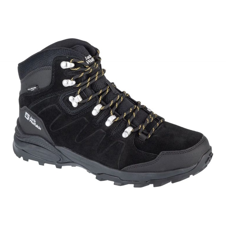 Sapatos Jack Wolfskin Refugio Texapore Mid 4049841-6357 preto