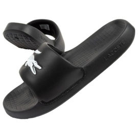 Lacoste Chinelos Serve Slide 02312 preto Lacoste Chinelos Serve Slide 02312 preto