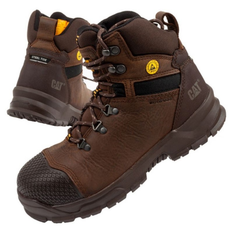 Sapatos Caterpillar S3 Sra Hro Wr P725172 castanho