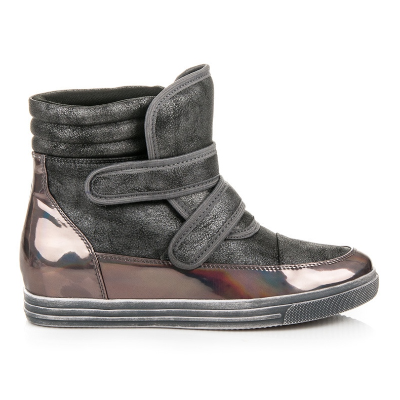 Show It tênis de alto brilho cinza