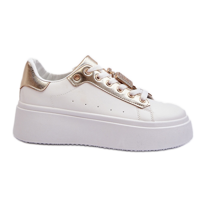 Tênis feminino branco com decoração Celedria