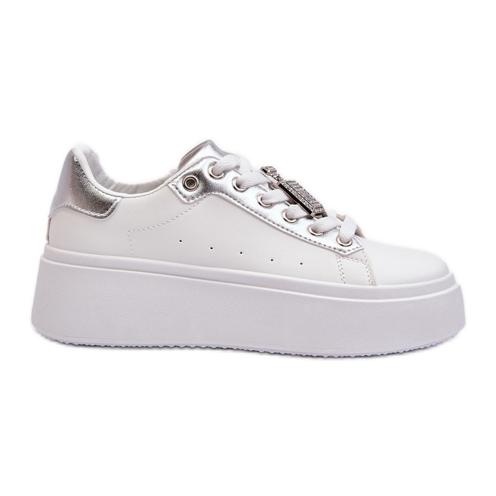 Tênis feminino branco com decoração Celedria