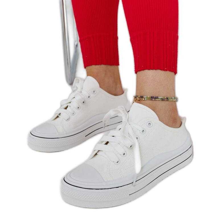 Tênis plataforma Fiori branco