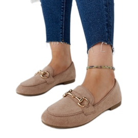 Mocassins com fivela marrom da Erminia