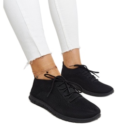 Tênis Zahira de tecido preto