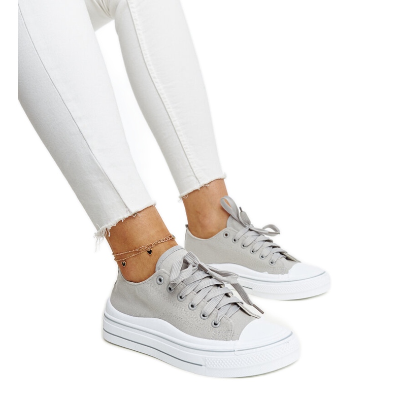 Tênis plataforma Anbarin cinza